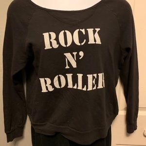 Rock n roller crop sweater
